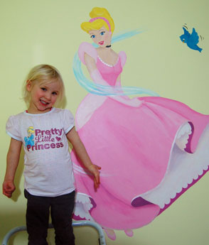 prinses-muurschildering