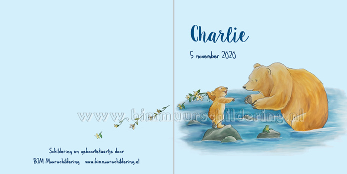 beer geboortekaartje jongen