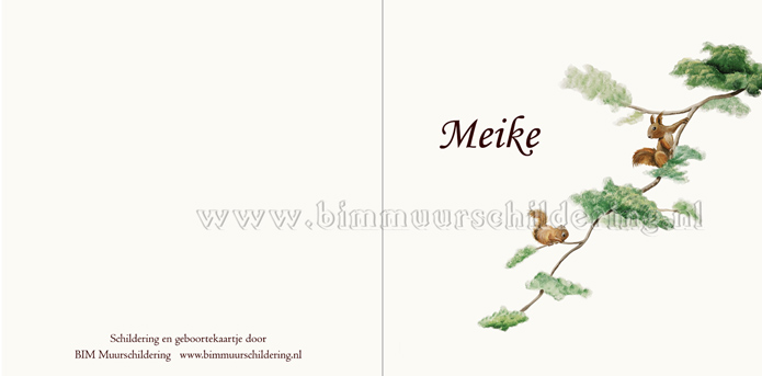 geboortekaart eekhoorns geboortekaart eekhoorns