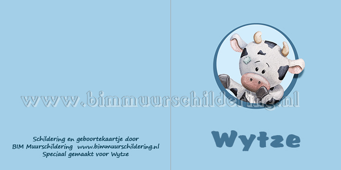 geboortekaart jongen koe geboortekaart jongen koe