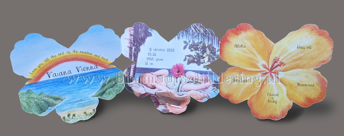 uniek geboortekaartje laten maken foto baby