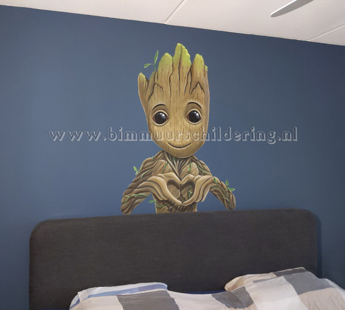 groot marvel muurschildering groot marvel muurschildering