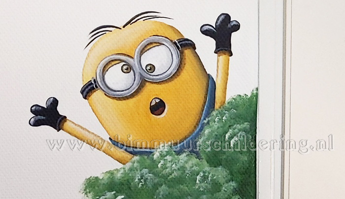 minion muurschildering minion muurschildering