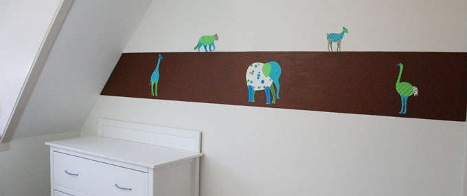 babykamer safari dieren muurschildering babykamer safari dieren