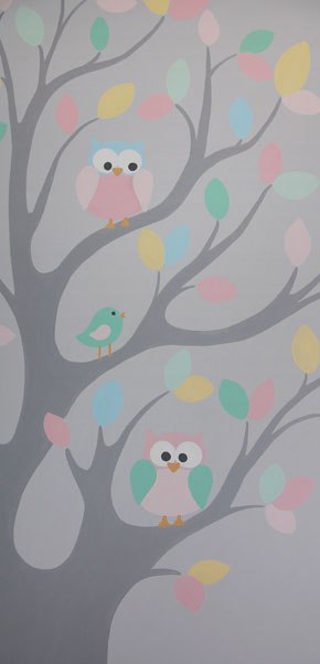 grote boom muursticker stijl