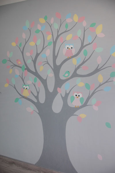 grote ronde babykamer boom