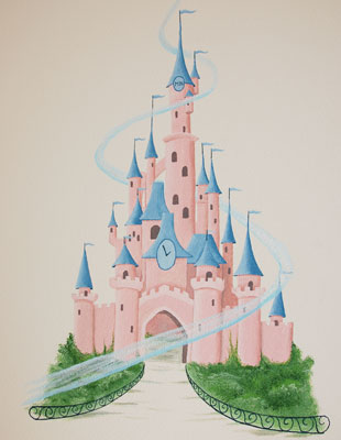Disney kasteel muurschildering disney-kasteel-muurschildering