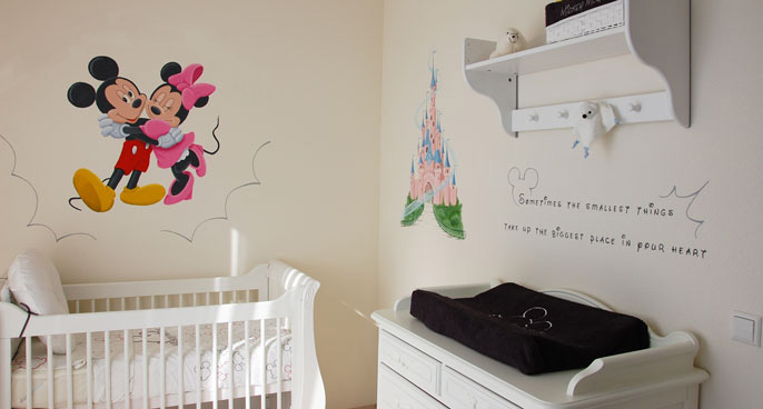 Disney kinderkamer met kasteel disney-kinderkamer