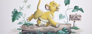 simba op muur simba op muur