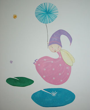 elfjes-muurschildering