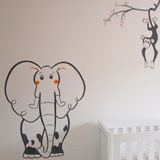 olifant muurtekening