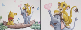 simba disney muuurschildering simba disney muuurschildering