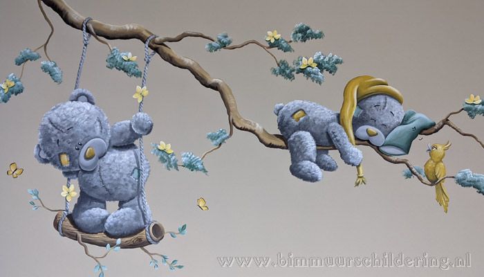 Me to You babykamer muurschildering